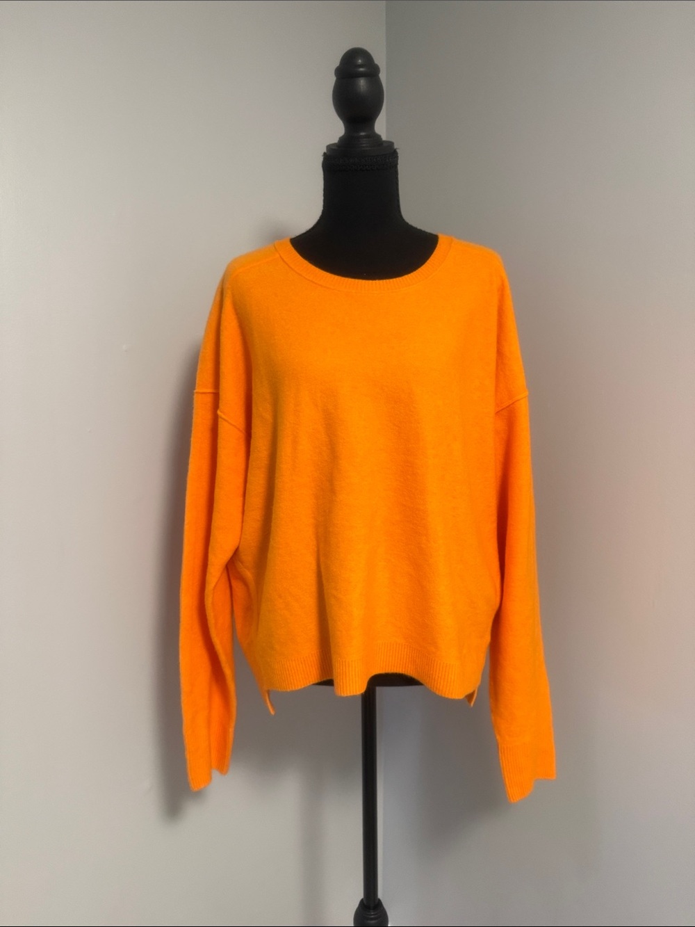 Bright Orange Women's Crewneck Sweater